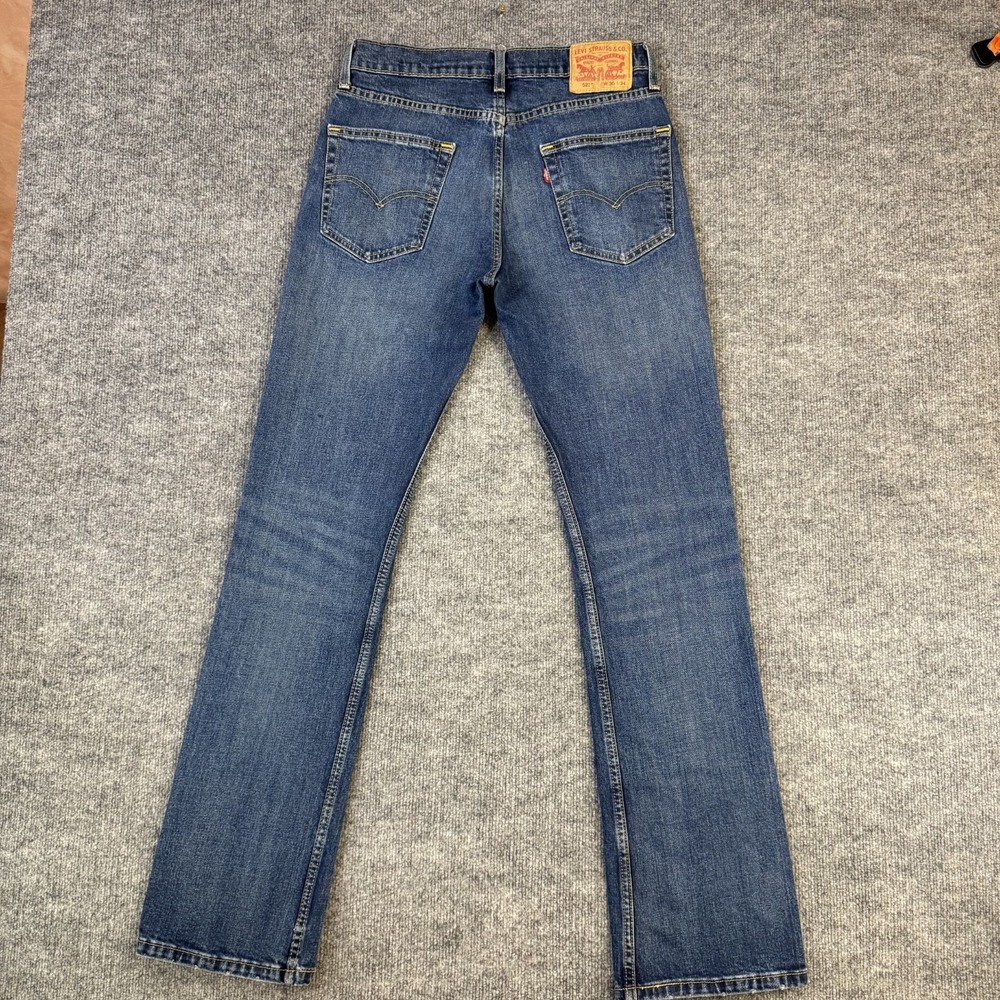 Levis 527 Jeans Mens 30x34 Blue Slim Bootcut Denim Pants Medium Wash 5 Pocket